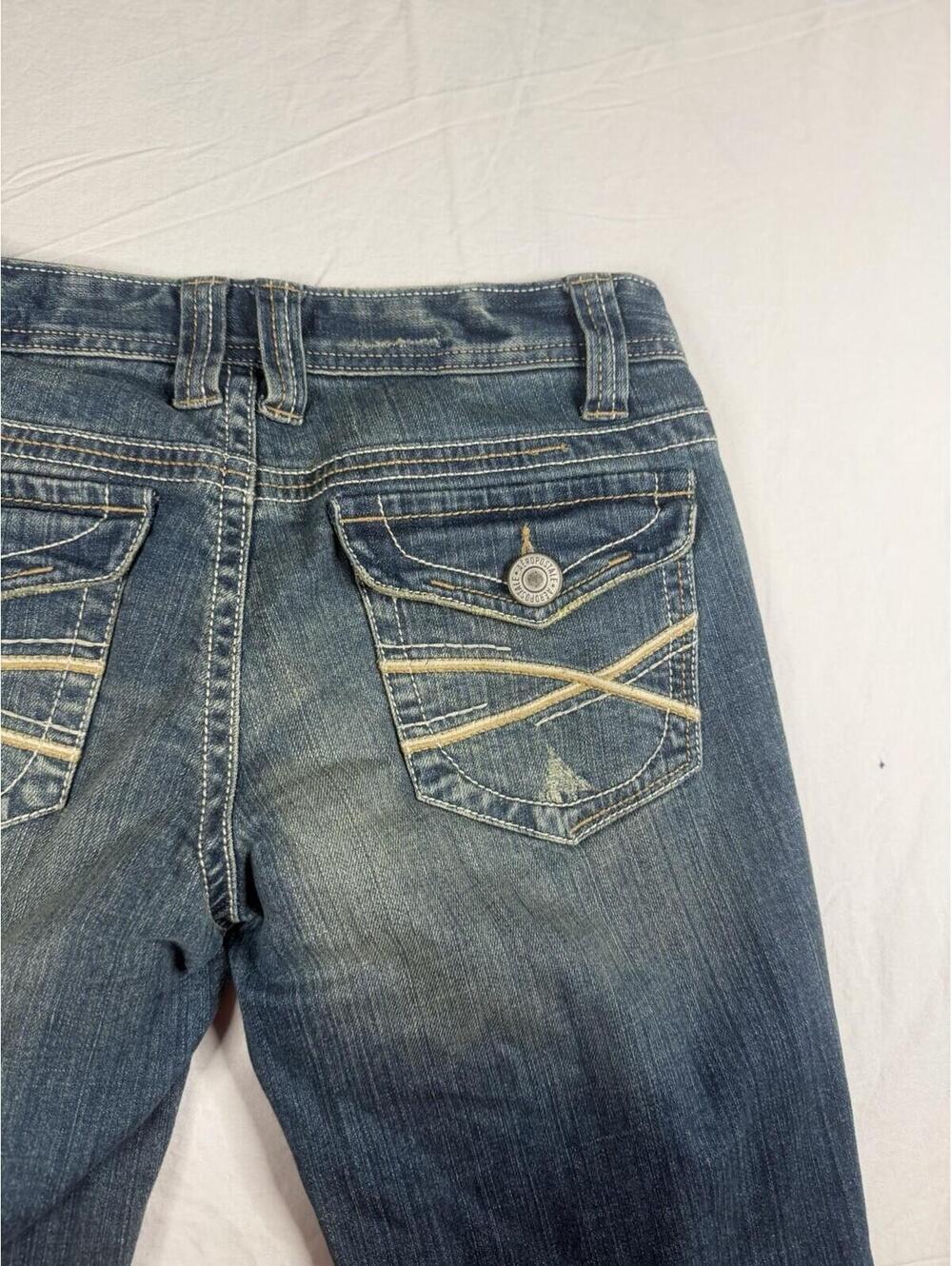 👖✨ Y2K Aeropostale Chelsea Bootcut Jeans 3/4 Short ✨👖 - Picture 9 of 16
